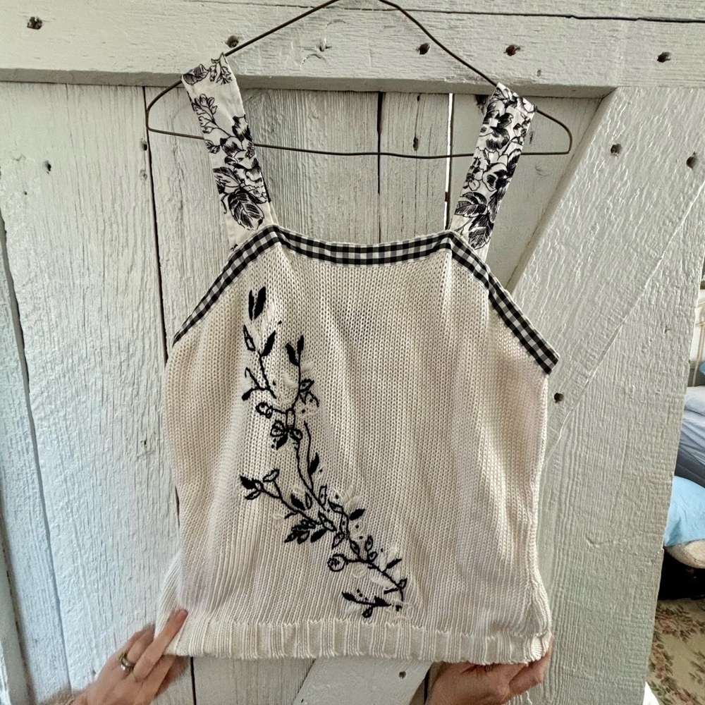 Susan Bristol Embroidered Tank